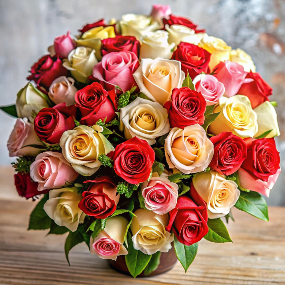 Bouquets de roses à Verdun